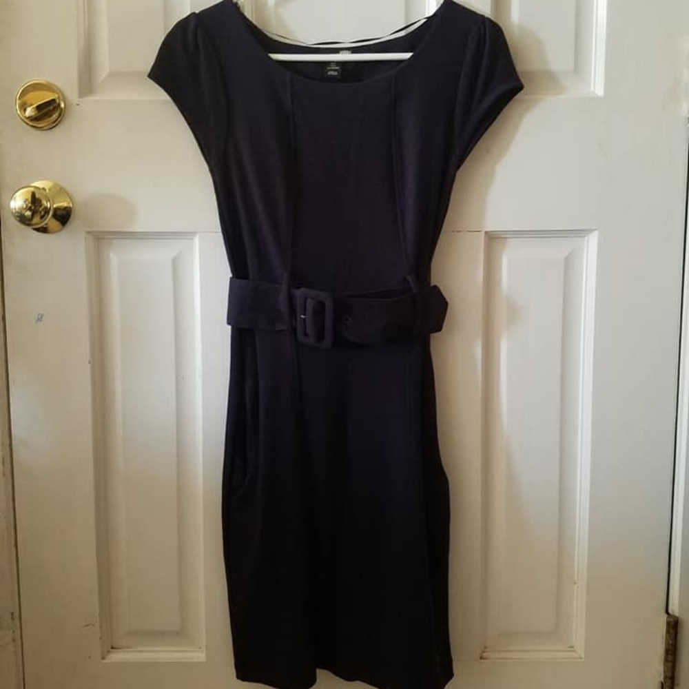 H&M purple belted size 2 dress